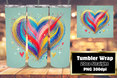 Unique 20oz Gift Tumbler Template , Heart Product Image 1