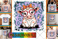 Unique TSHIRT Art Ideas PNG, Cute Cow Product Image 1