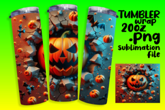 FASHIONABLE 20oz Tumbler Graphic , 3D Pumpkin Product Image 1