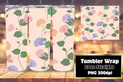 Boho Floral Dreamland Sublimation Tumbler Wrap Product Image 1