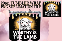 Joyful vibes 20oz tumbler wrap, Christian Product Image 1