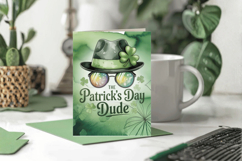 The Patrick’s Day Dude Funny Irish Hat Greeting Card PNG Sub Product Image 1