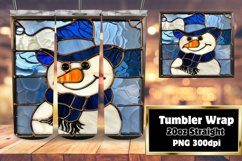 Christmas 3D Snowman Tumbler Wrap Pattern Product Image 1