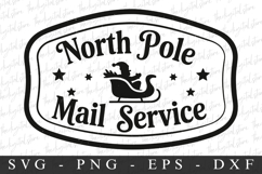 North Pole Air Mail Svg | Christmas svg Product Image 1