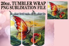 Butterfly Glitter Design for 20oz Tumbler Wraps Product Image 1