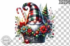 Christmas Gnome Sublimation - Clipart PNG Design Product Image 1