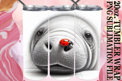 Joyful Reflections 20oz tumbler wrap, Cute Animals Product Image 1