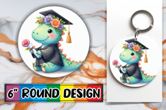 Radiant Car Coaster Circle Design, Dino Product Image 1