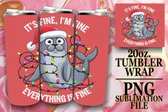 Heartfelt joy 20oz tumbler wrap, Xmas Product Image 1