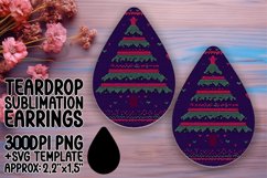 Fresh Teardrop Earrings Design PNG , Holiday Product Image 1