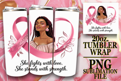 Joyful nights 20oz tumbler wrap, Cancer Product Image 1