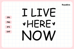 Funny Pet Tag Saying SVG | I Live Here Now Product Image 3