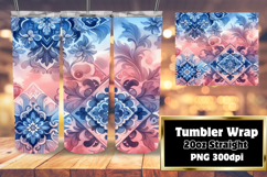 Versatile 20oz Tumbler Template , Watercolor Patter Product Image 1