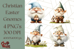 Easter Christian Gnome PNG, Religious Spring Sublimation Product Image 1