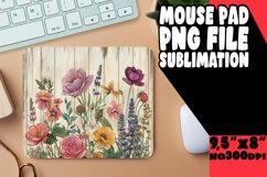 Classic Vintage Floral Mouse Pad Print Product Image 1