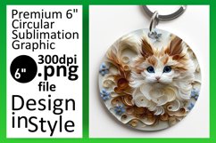 Cheerful Cat Circlets: 3D Sublimation Gallery Product Image 1