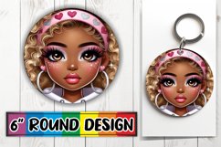 Joyful Circle Ornaments PNG Magic, Love Girl Product Image 1