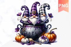 Halloween Gnome Sublimation - Clipart PNG Design Product Image 1