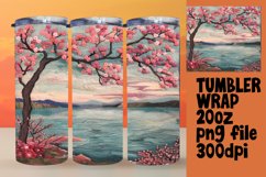 Artistic 3D Summer Landscape Wrap Sublimation Product Image 1
