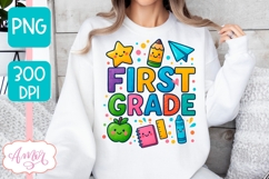 First grade squad shirt PNG, Cute First Grade Teacher PNG Product Image 4