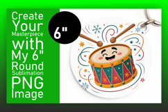 Trendy Circle PNG Car Coaster Design , Cute Christmas Product Image 1