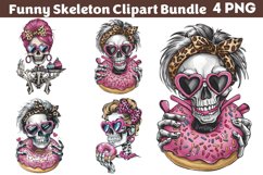 Funny Skeleton Messy CLIPART PNG Product Image 1