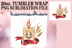 JOYFUL ESCAPE 20oz TUMBLER WRAP, Cute Christmas Product Image 1