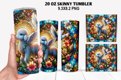 Lamb Skinny Tumbler 20oz Wrap Design, Easter Tumbler Product Image 1