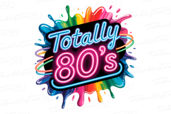 Totally 80&#039;s Svg Design | Svg Files for Cricut Product Image 1