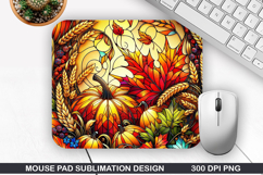 Pumpkin Mouse Pad Sublimation, Halloween Mouse Pad PNG Product Image 1