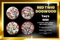 Red-Twig Dogwood Stained Glass - 04 Variations Product Image 1