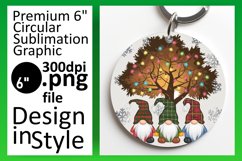 Creative Circle Design for Sublimation , Gnomes Product Image 1