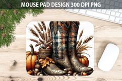 Boots Mouse pad Sublimation - Thanksgiving PNG Design Product Image 1