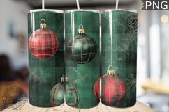 Green Christmas Plaid Tumbler Wrap - High Quality 300 Dpi Product Image 1