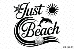 Just Beach svg | Summer Svg | Svg Cut Files Product Image 1