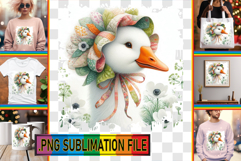 Enchanted TSHIRT Sublimation PNG, Goose Product Image 1