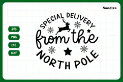 Christmas Treat Bag Quote SVG | Special Delivery Product Image 3