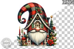 Christmas Gnome Sublimation - Clipart PNG Design Product Image 1