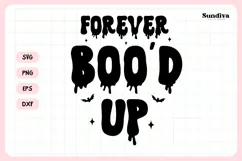 Spooky Bachelorette Party Saying SVG | Forever Boo'd Up Product Image 4