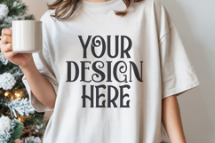 White Comfort Colors 1717 Christmas Mockup, CC 1717 Product Image 1