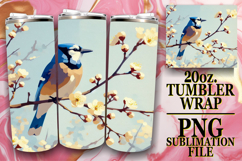 Happy memories 20oz tumbler wrap, Birds Product Image 1