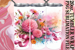 Magical Gifts 20oz tumbler wrap, Flowers Product Image 1