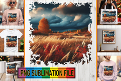 Bright TOTE BAG Gift Ideas PNG, Autumn Product Image 1