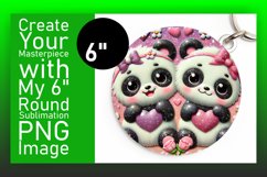 Stylish Circle Design for Keychains , Sweet Animals Product Image 1