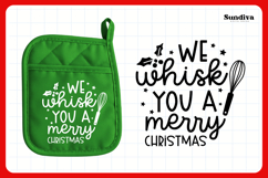 Christmas Pot Holder Quote SVG | We Whisk You Product Image 3