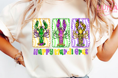 Happy Mardi Gras Png, Mardi Gras PNG, Fleur De Lis coquette Product Image 1