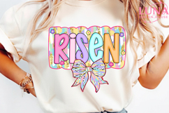 Glitter He is risen Png, Christian Easter Png, Easter Png Product Image 1