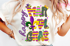 Happy Mardi Gras Png, Crawfish And Coquette Bow Carnival Png Product Image 5