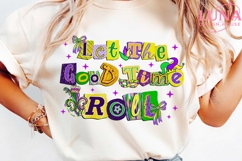 Let The Good Times Roll png, Mardi Gras Bow Fleur De Lis Png Product Image 1