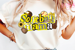 Softball Mama png, Distressed Game Day png, Softball Png Product Image 6